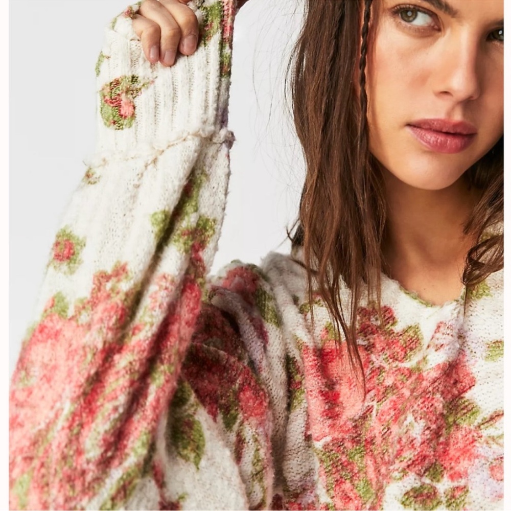 Free People Bed of Roses Sweater - Picture 2 of 3